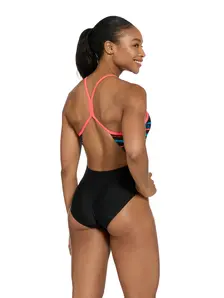 Display front view 2 of Product detail - Womens Wake Sprintback Swimsuit WAKE