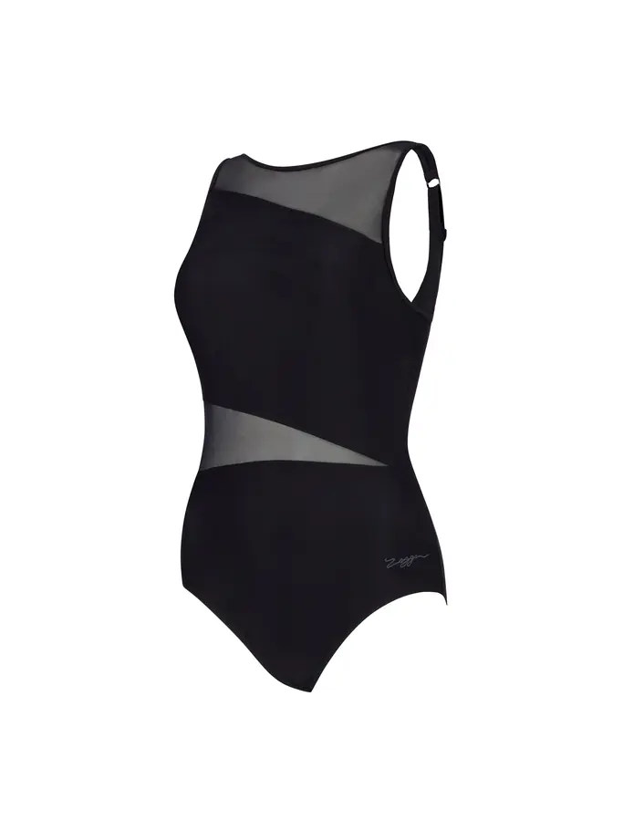 Sale,Clearance, view full size image of Front view of Product detail - Womens Rustique Mesh V Back Swimsuit RUST