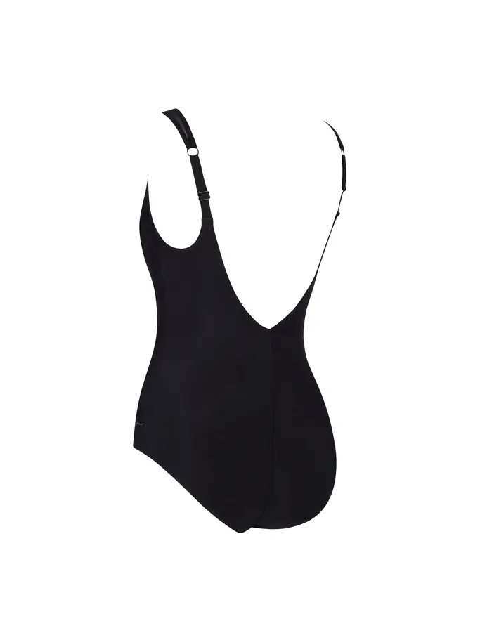 Sale,Clearance, view full size image of Front view of Product detail - Womens Rustique Mesh V Back Swimsuit RUST