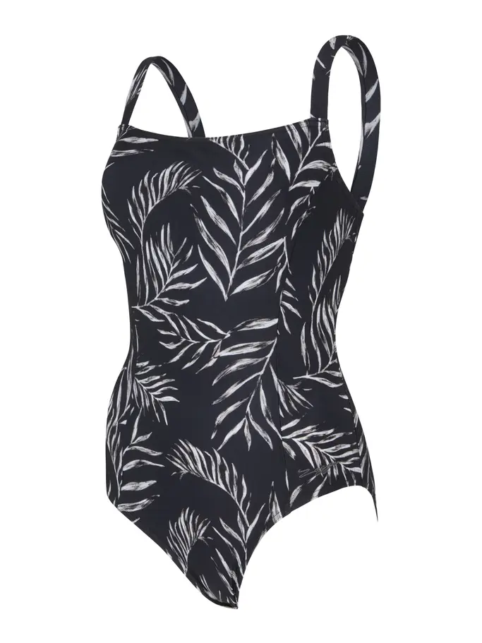 Sale,Clearance, view full size image of Front view of Product detail - Safari Leaf Underwire Classicback Swimsuit SAFA