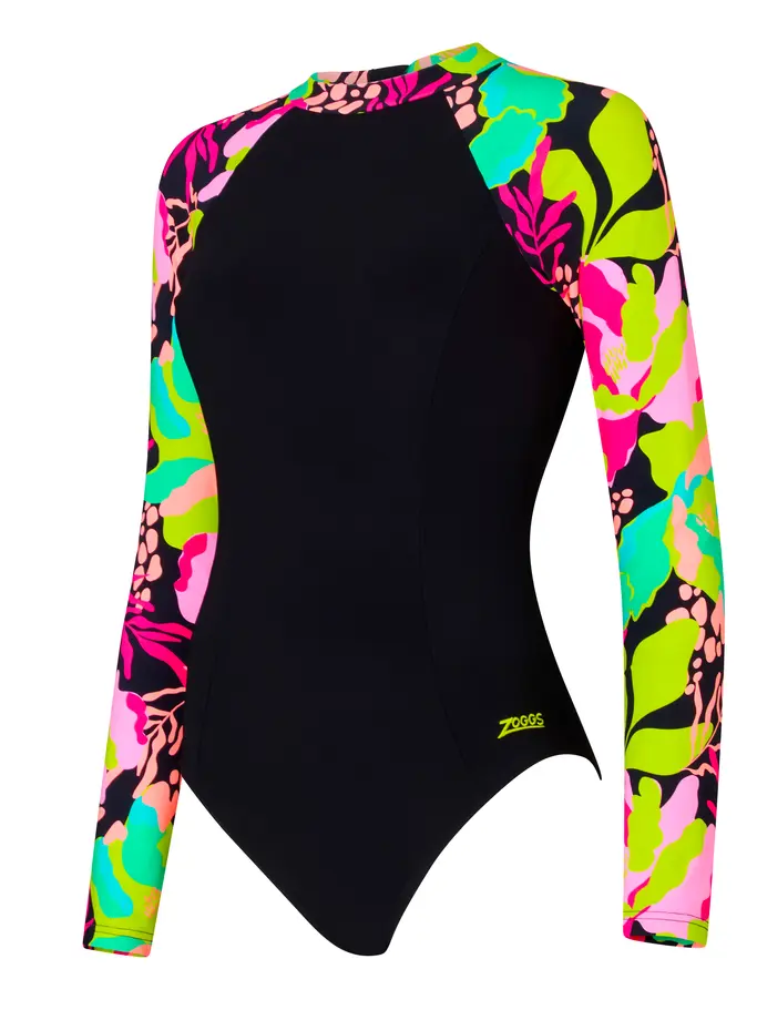 Sale,Clearance, view full size image of Front view of Product detail - Womens Vivid Silver Lined Paddle Swimsuit violet
