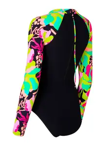 Display front view 8 of Product detail - Womens Vivid Silver Lined Paddle Swimsuit violet
