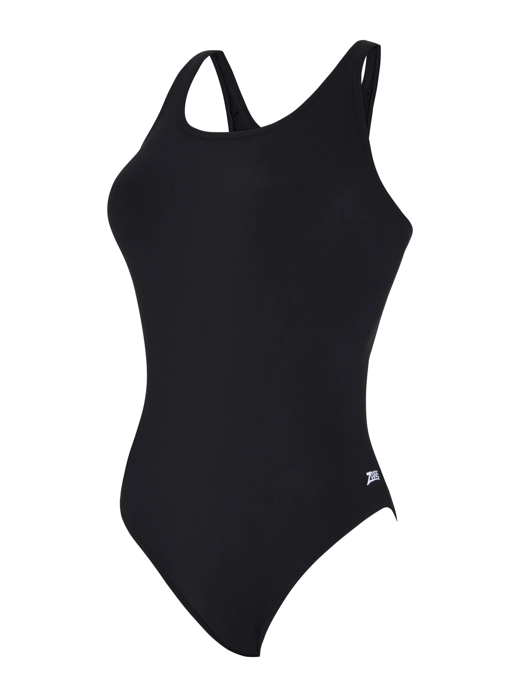 , view full size image of Front view of Product detail - Womens Cottesloe Powerback One Piece Swimsuit black