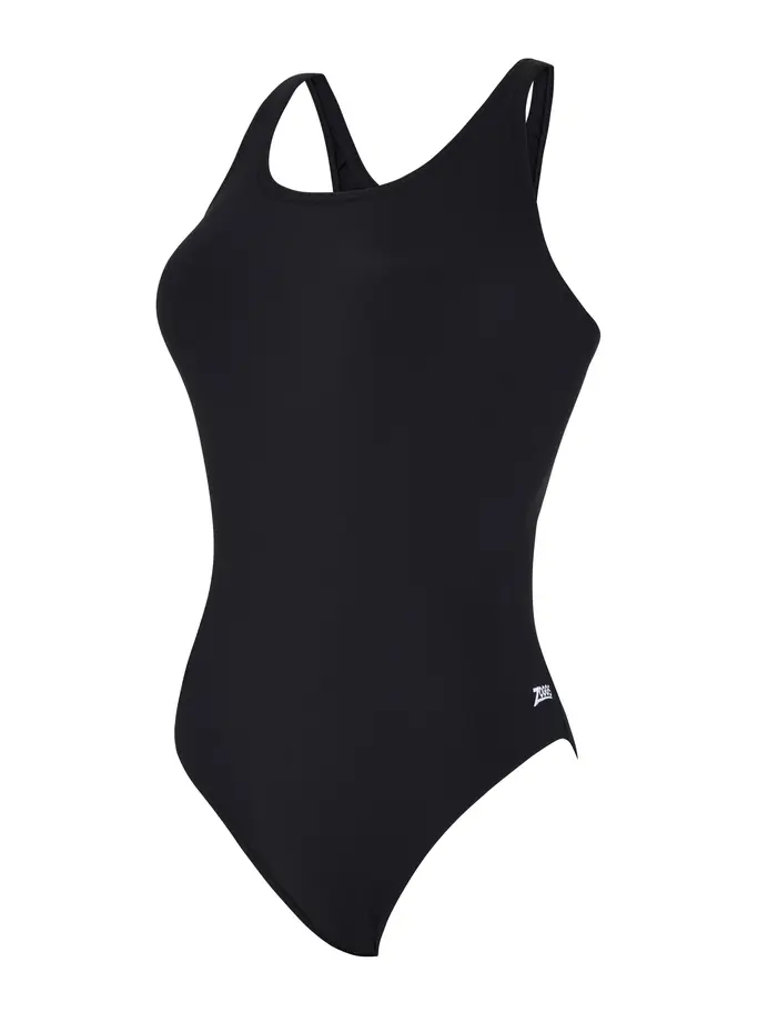 Best Seller, view full size image of Front view of Product detail - Womens Cottesloe Powerback One Piece Swimsuit black