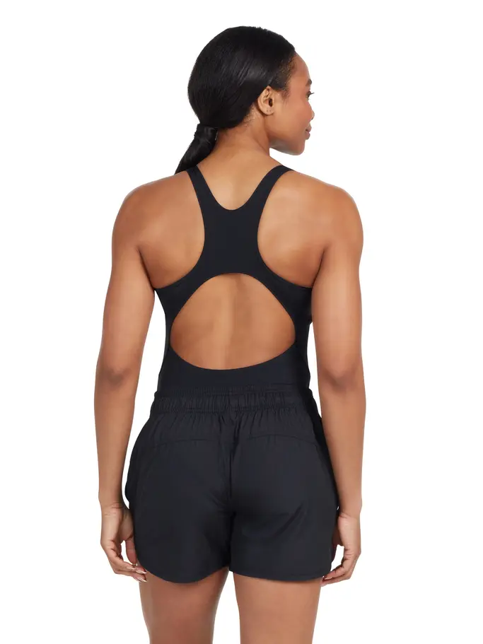 , view full size image of Front view of Product detail - Indie Drawstring Short black