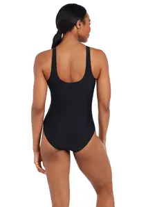 Display front view 2 of Product detail - Womens Sandon Scoopback Swimsuit black