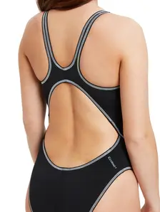 Display front view 4 of Product detail - Womens Wire Masterback Swimsuit black