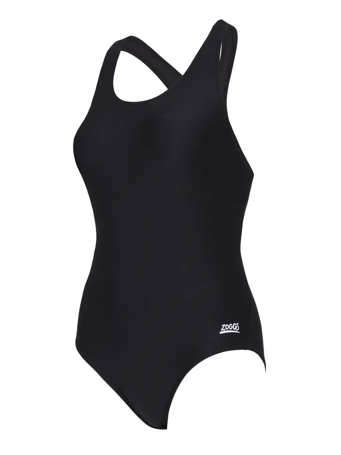 , view full size image of Front view of Product detail - Womens Cottesloe Flyback Swimsuit black