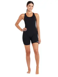 Display front view 1 of Product detail - Womens Cottesloe Black One Piece Legsuit black