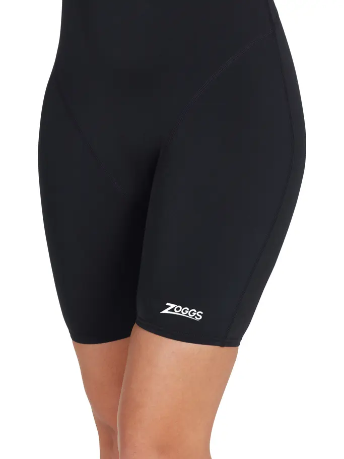 , view full size image of Front view of Product detail - Womens Cottesloe Black One Piece Legsuit black