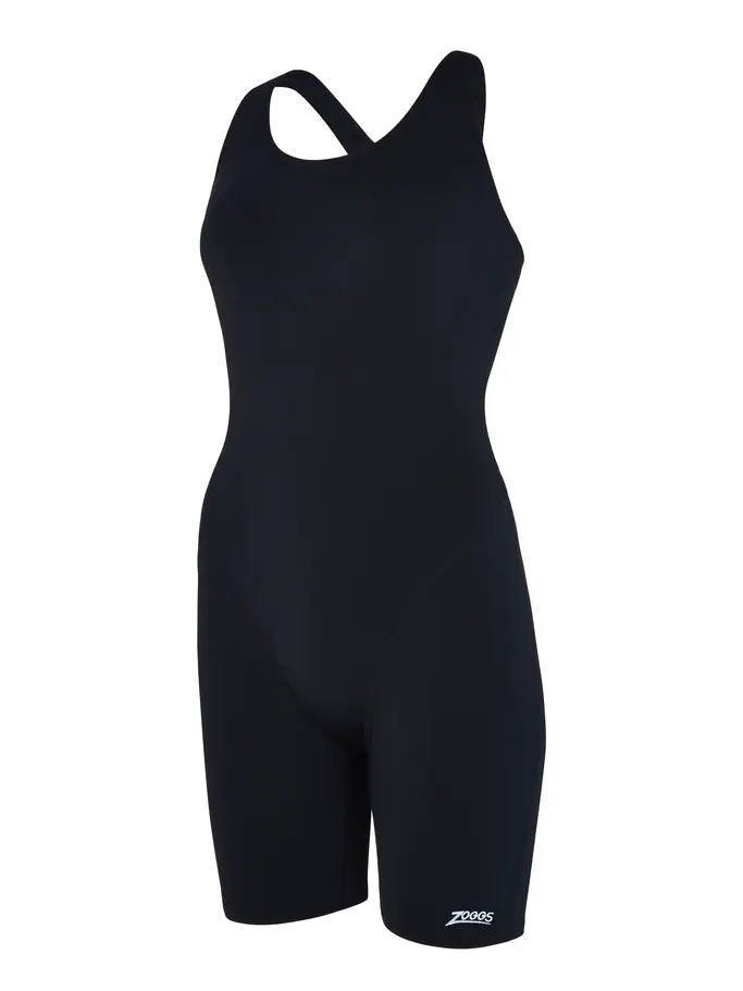, view full size image of Front view of Product detail - Womens Cottesloe Black One Piece Legsuit black
