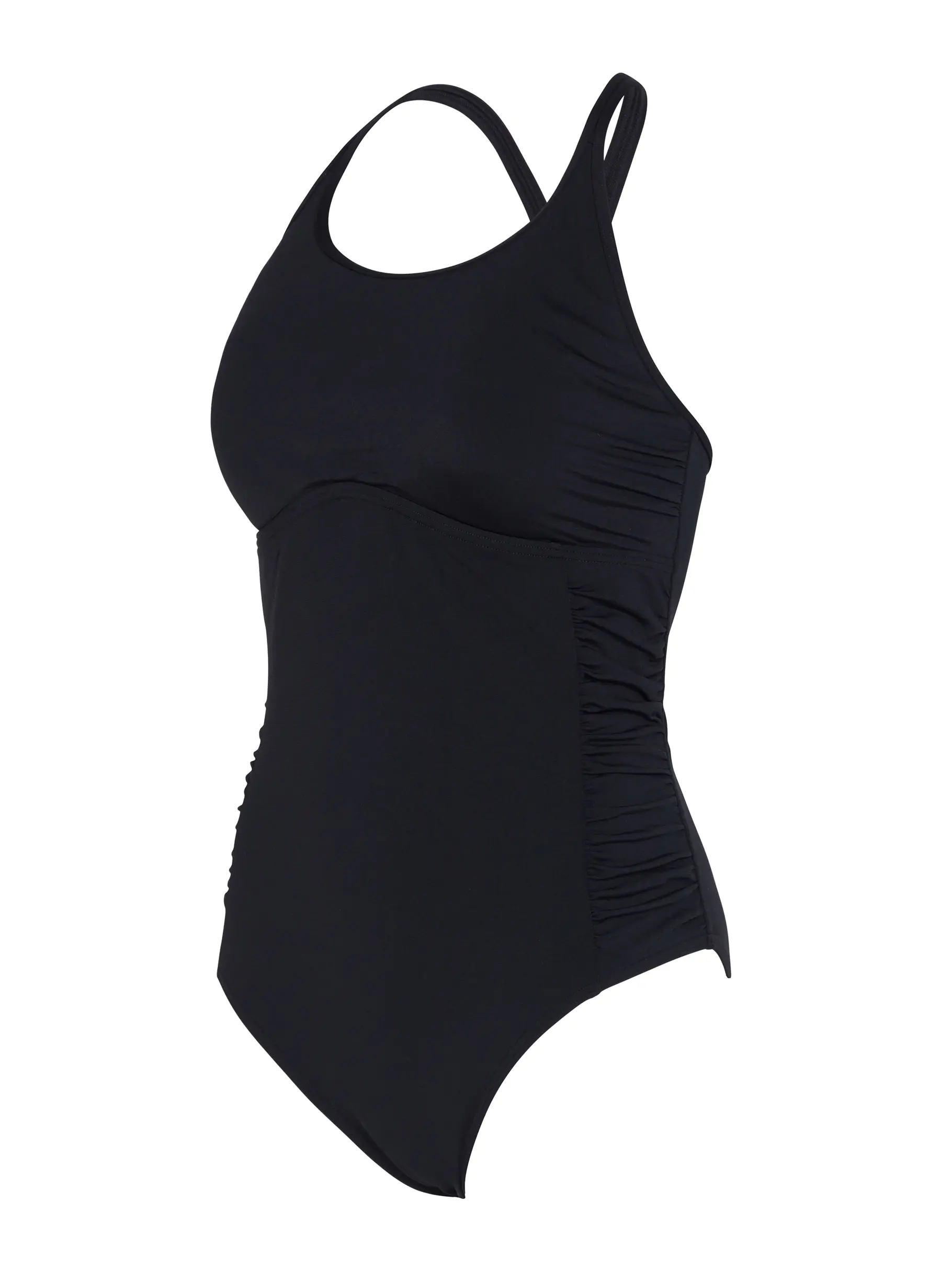 , view full size image of Front view of Product detail - Womens Multiway One Piece Swimsuit black