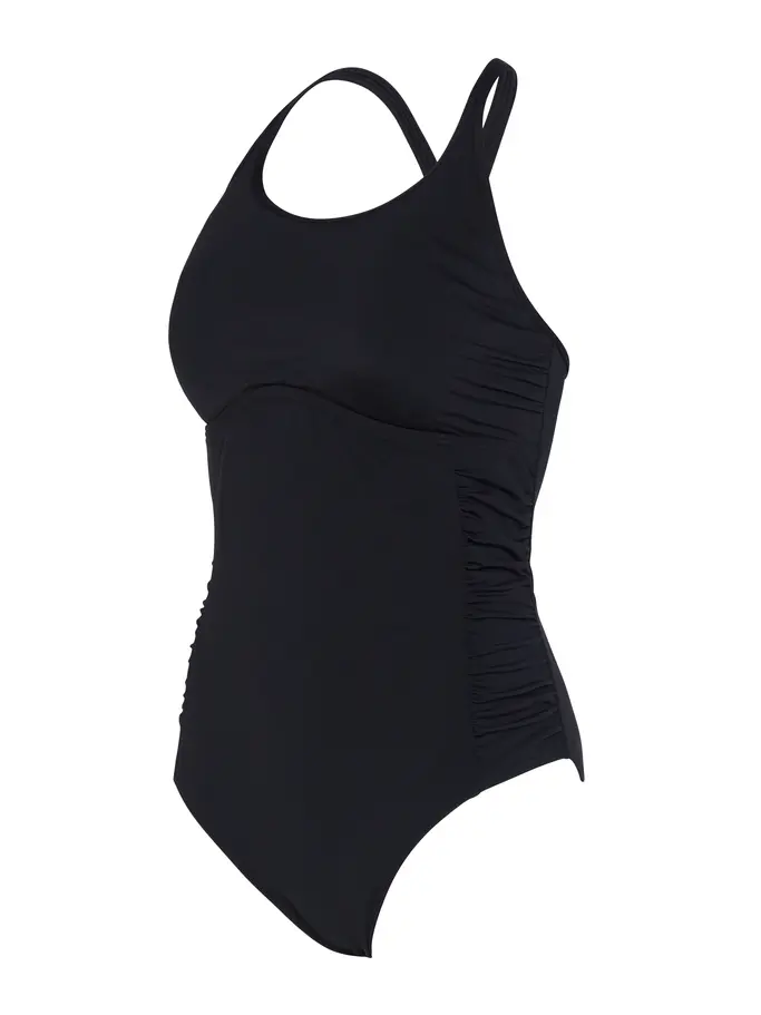 , view full size image of Front view of Product detail - Multiway One Piece Swimsuit black