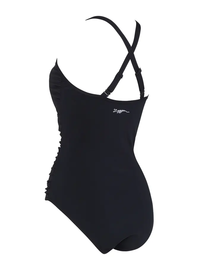 , view full size image of Front view of Product detail - Multiway One Piece Swimsuit black