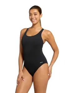 Display front view 4 of Product detail - Womens Freedom Powerback Swimsuit black