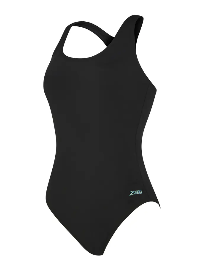 New, view full size image of Front view of Product detail - Womens Freedom Powerback Swimsuit black