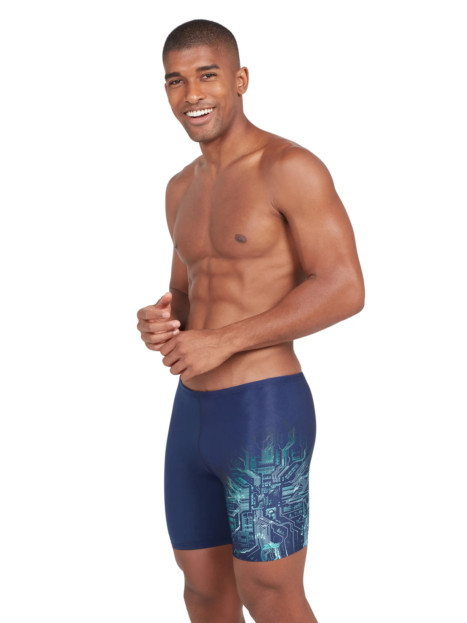 Out of Stock,Sale, Ansicht Großes Bild der Vorderseite Product detail - Mens Cortex Print Mid Jammer CRT