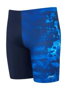 Display front view 6 of Product detail - Mens Deep Blue Print Mid Jammer DEEP