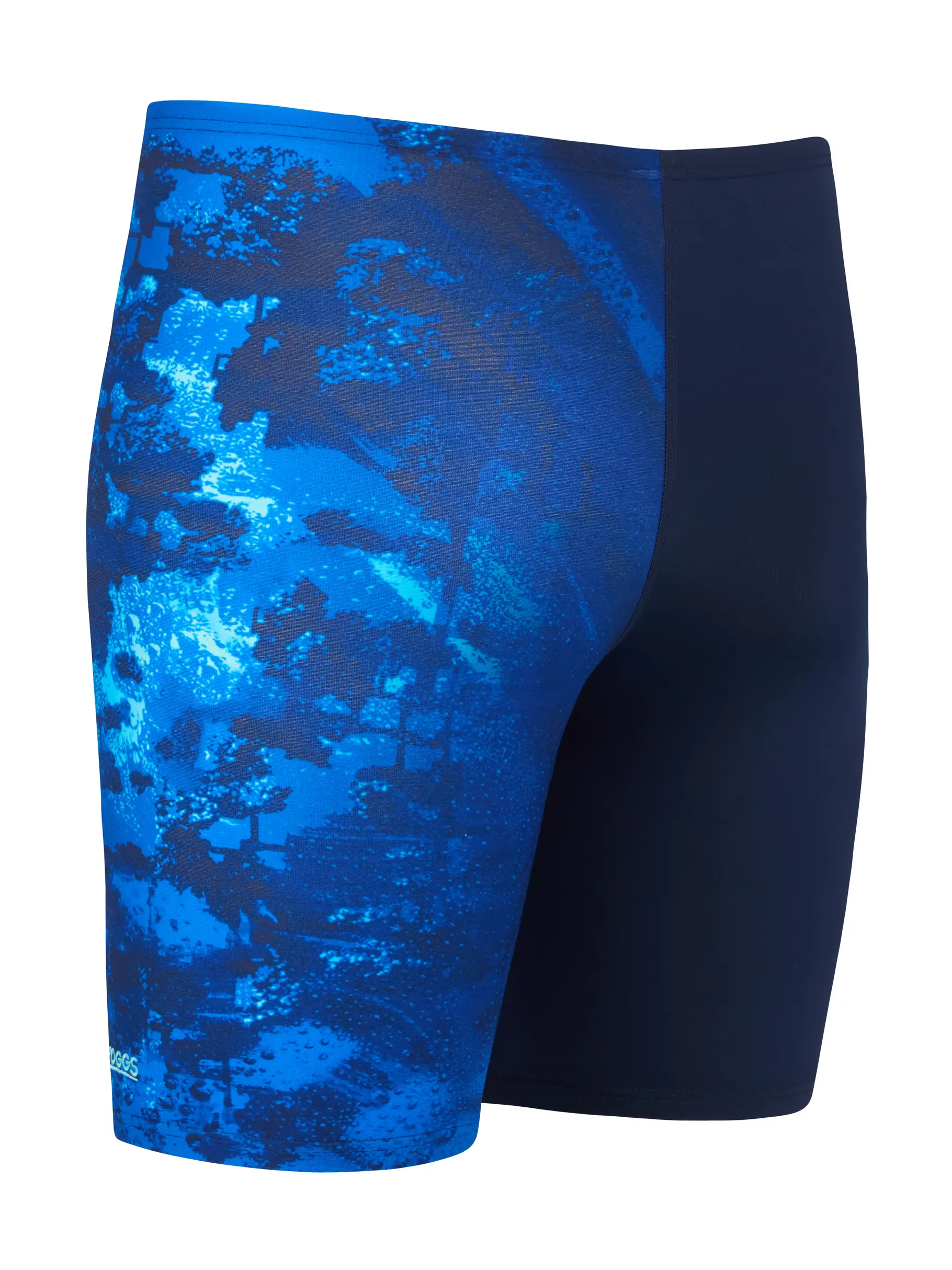 , view full size image of Front view of Product detail - Mens Deep Blue Print Mid Jammer DEEP