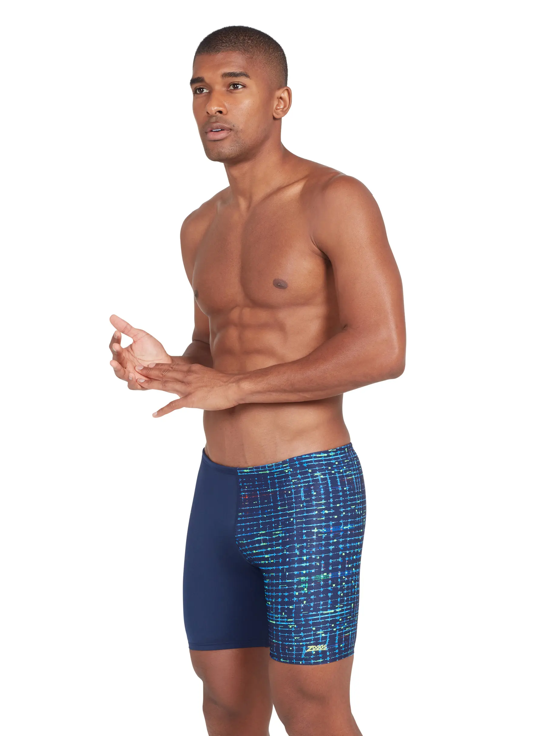 Sale,Clearance, view full size image of Front view of Product detail - Mens Element Print Mid Jammer ELEM