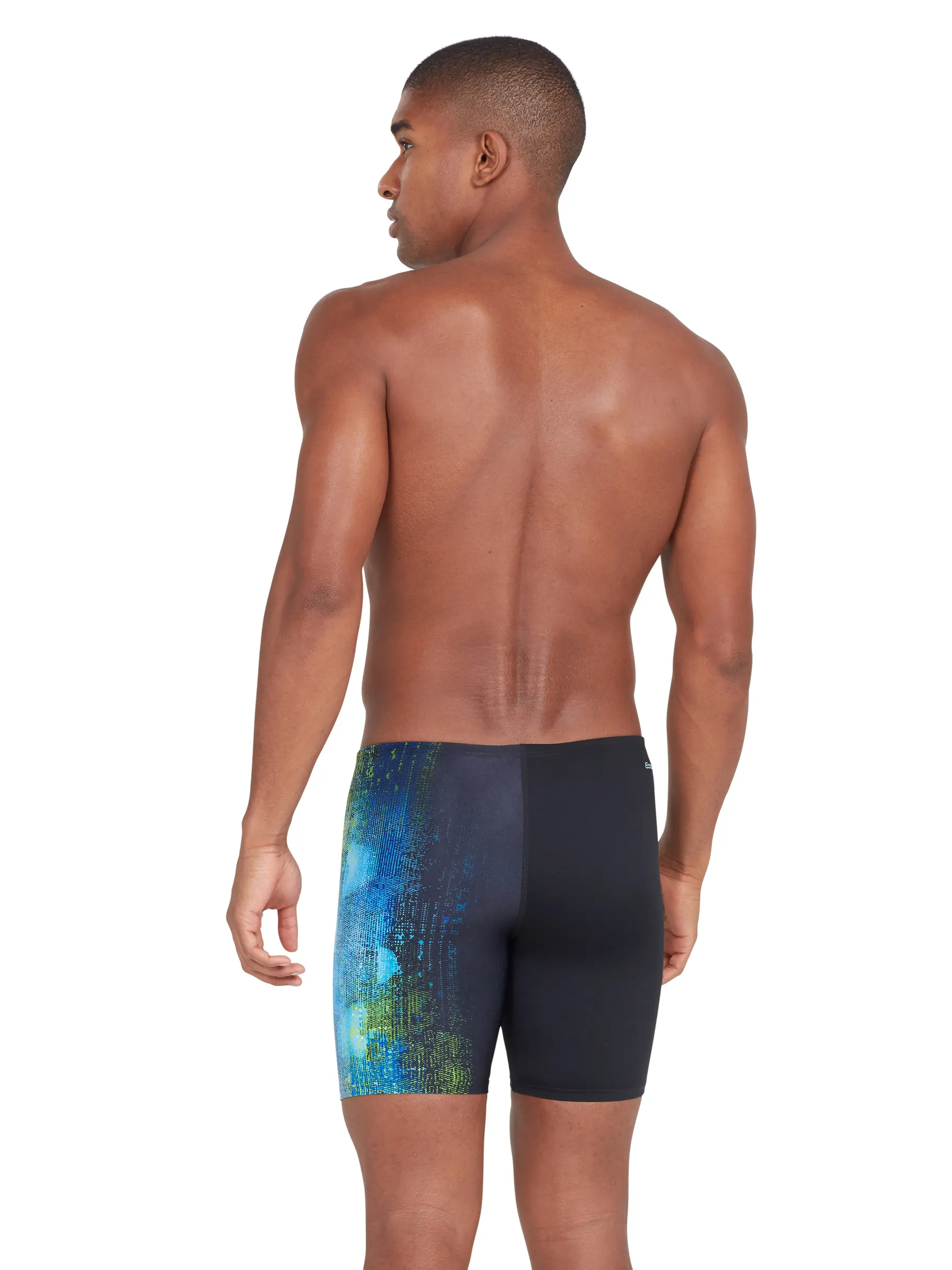 Out of Stock,Sale, Ansicht Großes Bild der Vorderseite Product detail - Mens Grit Print Mid Jammer GRIT