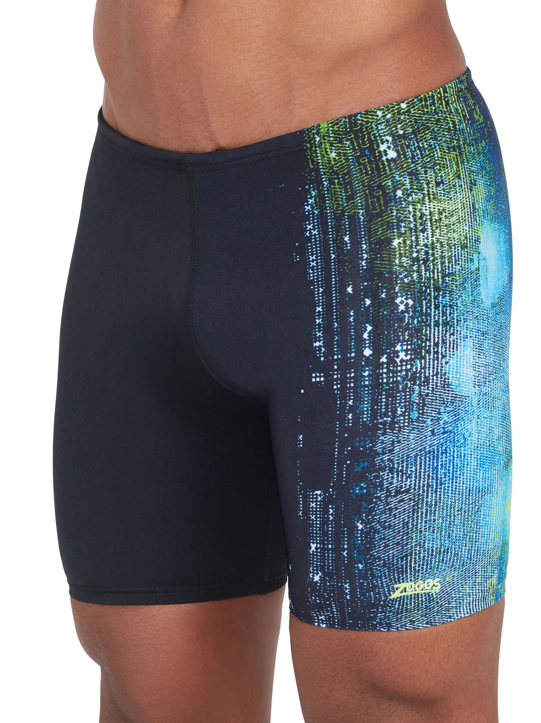 Out of Stock,Sale, Ansicht Großes Bild der Vorderseite Product detail - Mens Grit Print Mid Jammer GRIT