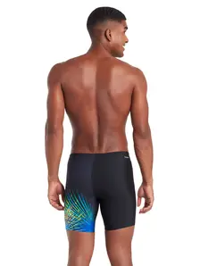 Display front view 2 of Product detail - Mens Neon Vibe Print Mid Jammer NNV