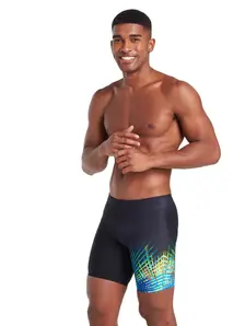 Display front view 4 of Product detail - Mens Neon Vibe Print Mid Jammer NNV