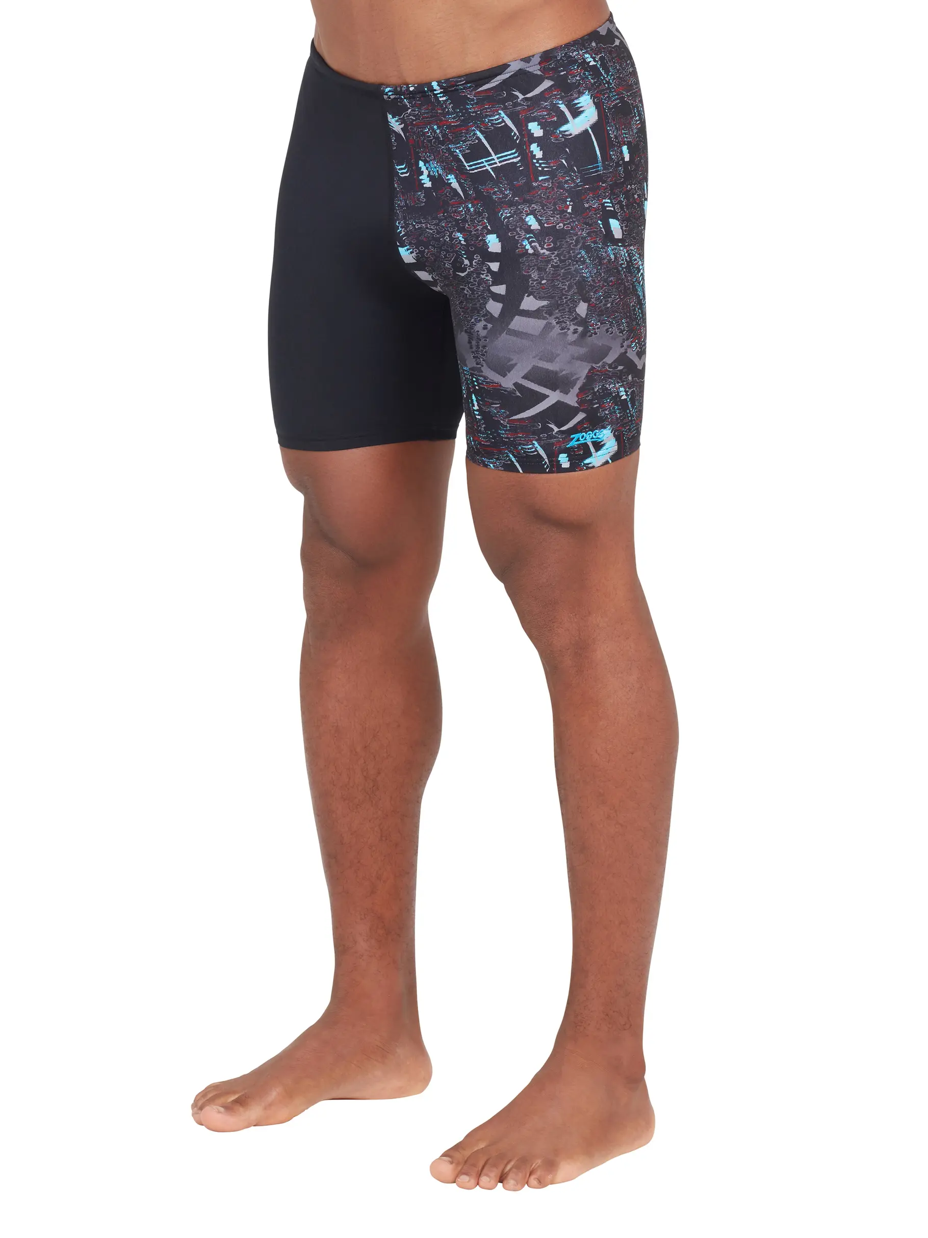 Out of Stock,Sale, view full size image of Front view of Product detail - Mens Netscape Print Mid Jammer NTSC