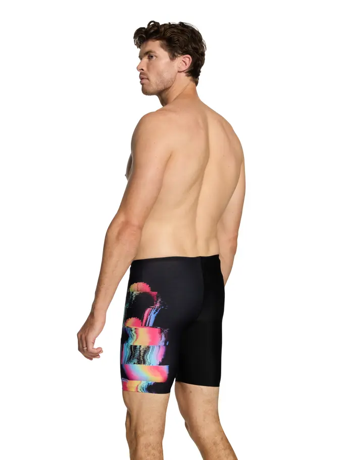 Sale,Clearance, view full size image of Front view of Product detail - Mens Sunset Print Mid Jammer SUNS
