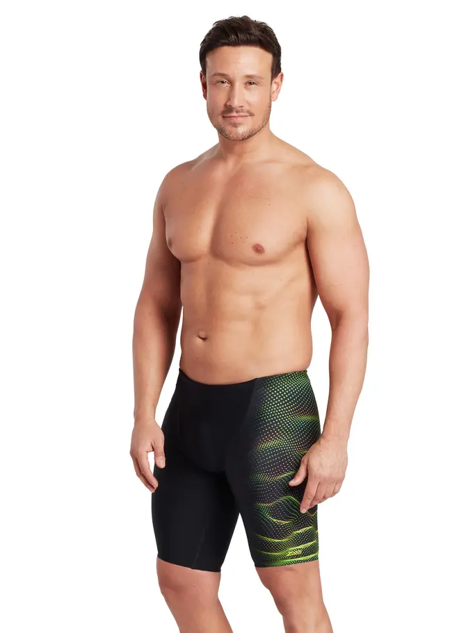 Sale,Clearance, view full size image of Front view of Product detail - Mens Dune Print Jett Jammer dune