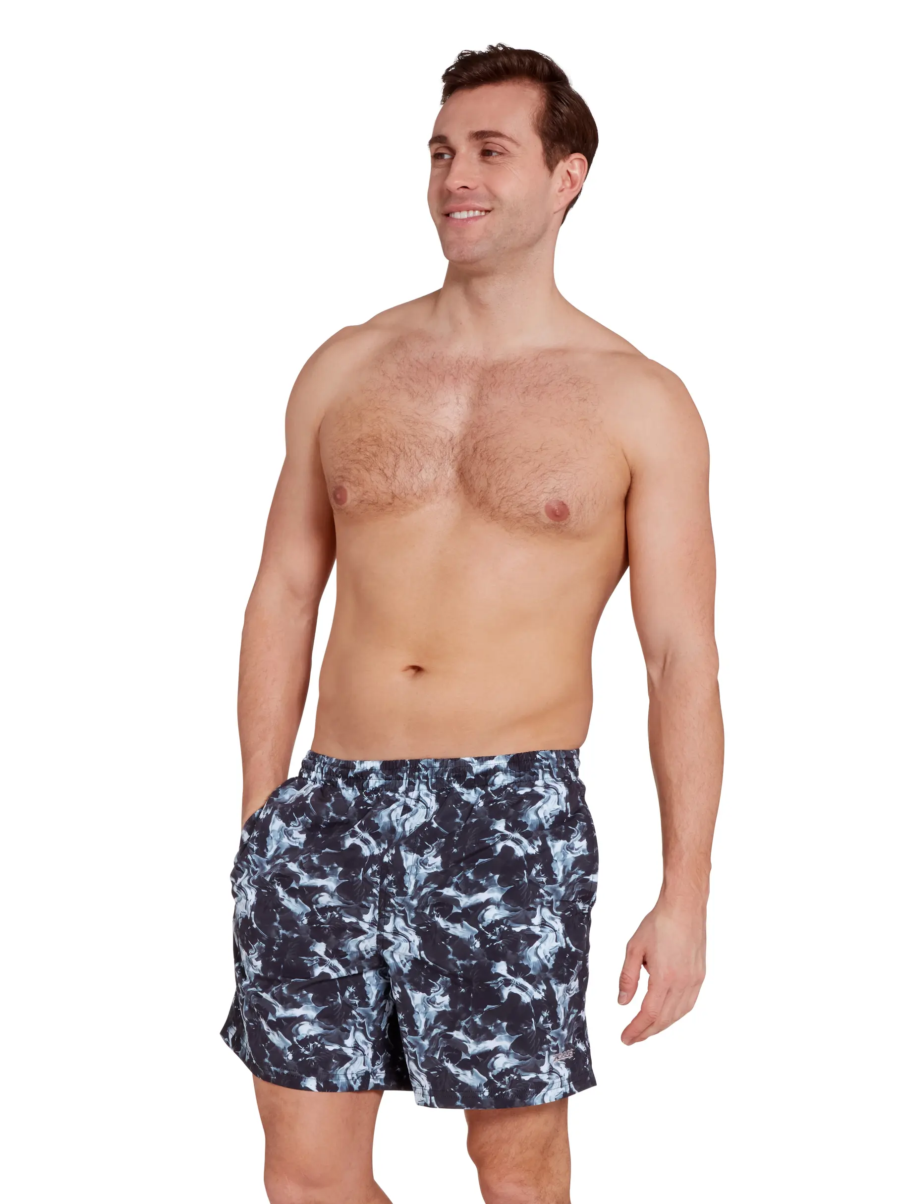 Out of Stock,Sale, view full size image of Front view of Product detail - Hydro Mens 16 Inch Water Shorts HYBK