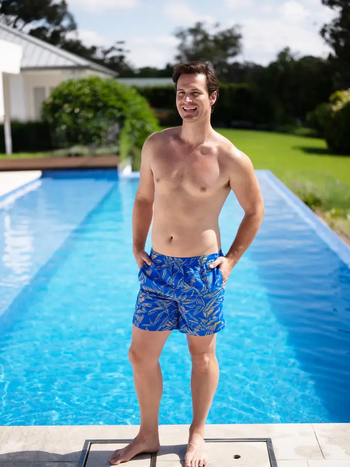 Sale,Clearance, view full size image of Front view of Product detail - Mens Leaf Mens 16 Inch Water Shorts LEAF