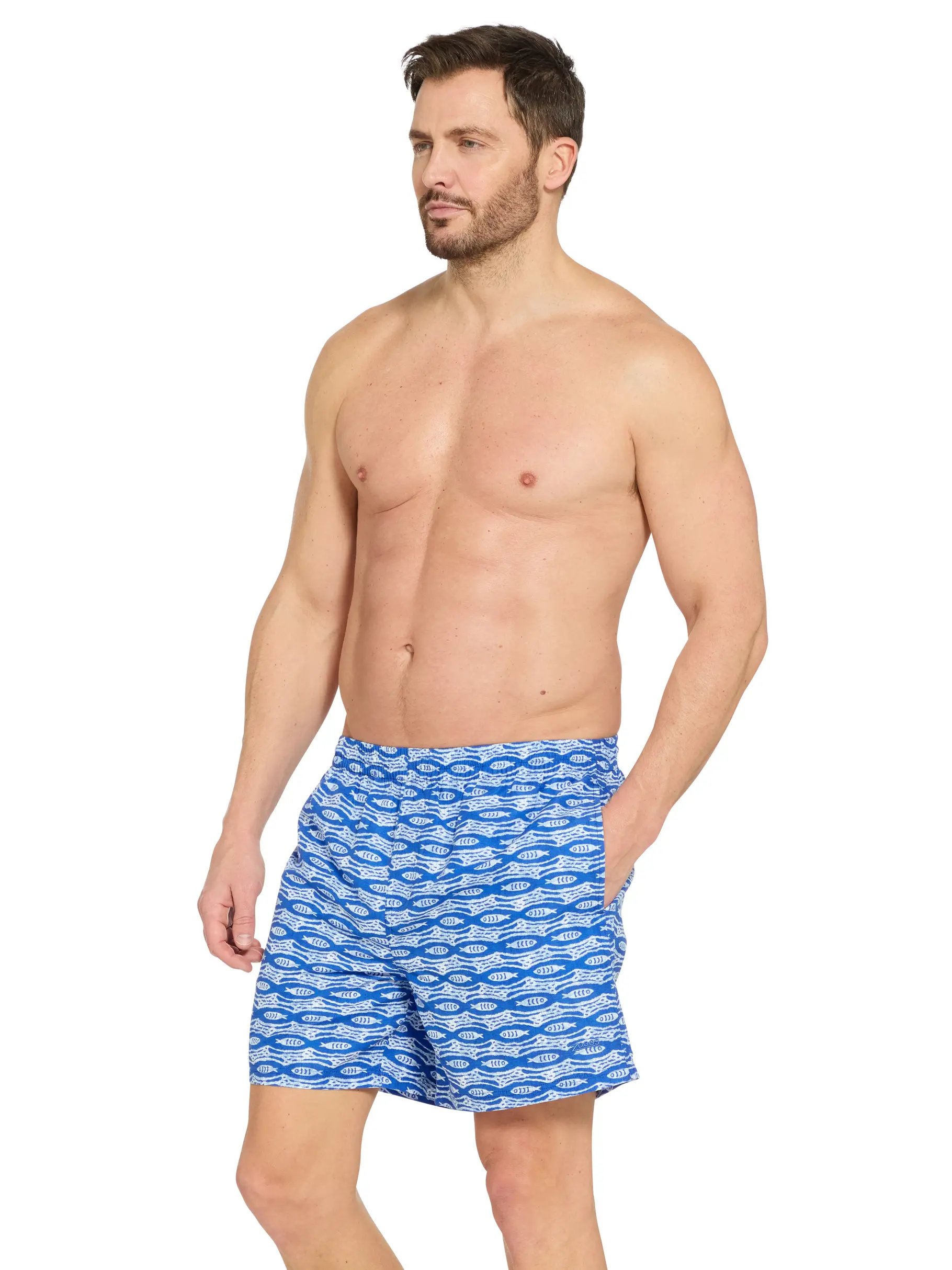 , view full size image of Front view of Product detail - Mens Pisces 16 Inch Water Shorts PISC