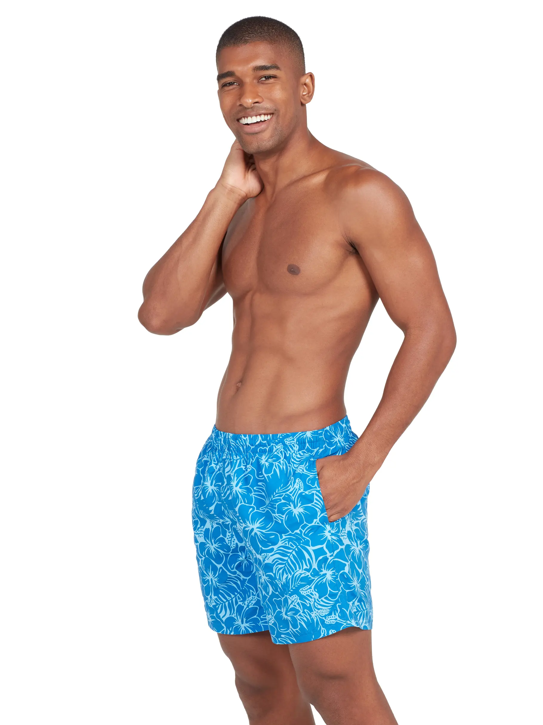 Out of Stock,Sale, Ansicht Großes Bild der Vorderseite Product detail - Tropic Bloom Mens 16 Inch Water Shorts TRBL