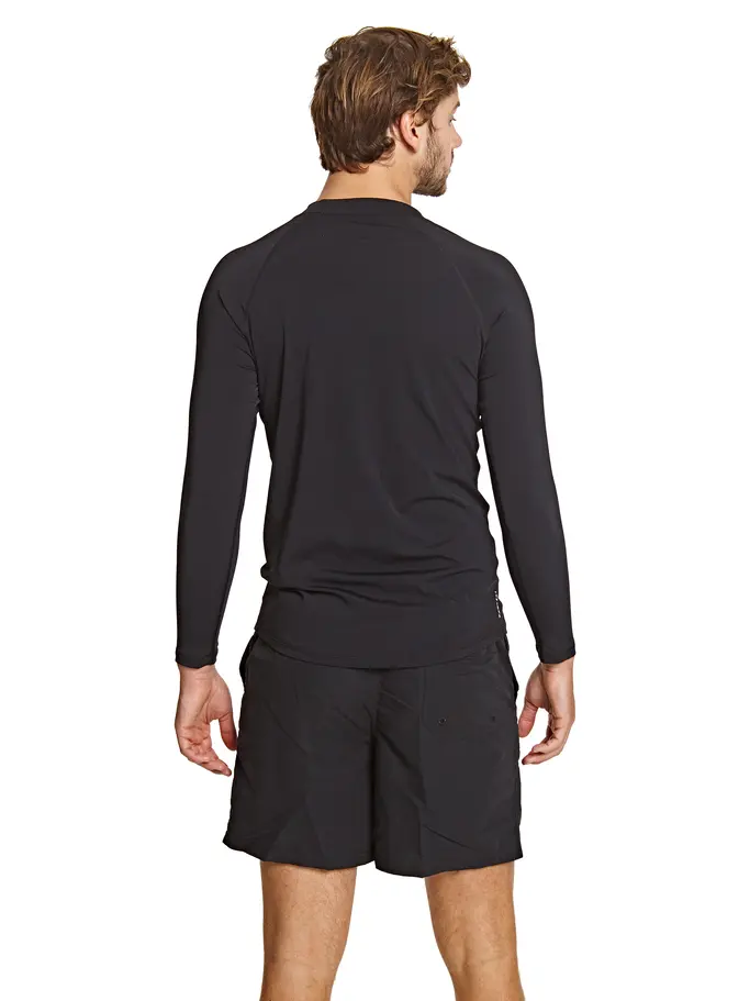 Out of Stock,Sale, Ver imagen de tamaño completo de Vista frontal de Product detail - Mens Jackson Long Sleeve Sun Top black
