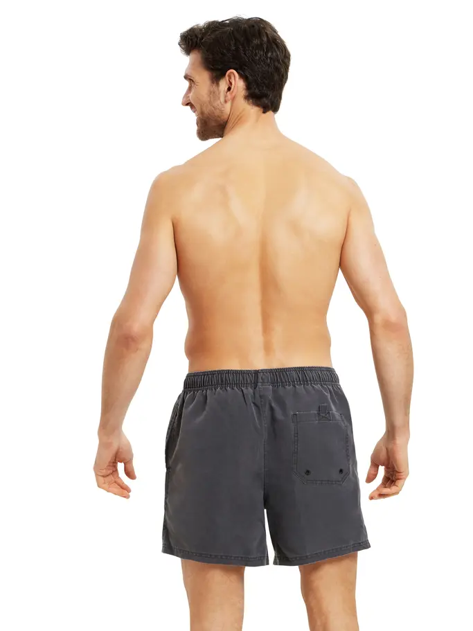 Sale,Clearance, view full size image of Front view of Product detail - Mens Mosman Washed 15 inch Shorts charcoal