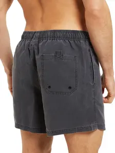 Display front view 3 of Product detail - Mens Mosman Washed 15 inch Shorts charcoal