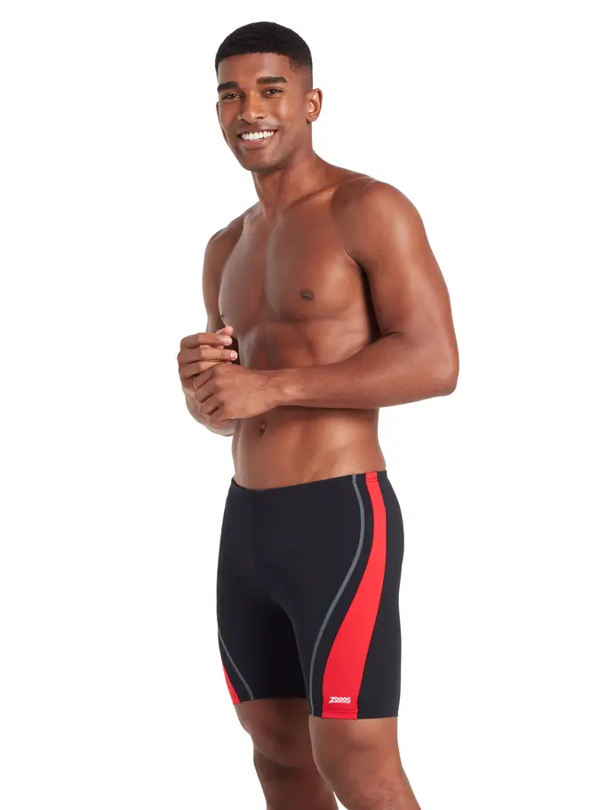 Out of Stock,Sale, Ansicht Großes Bild der Vorderseite Product detail - Mens Eaton Mid Jammer black/red