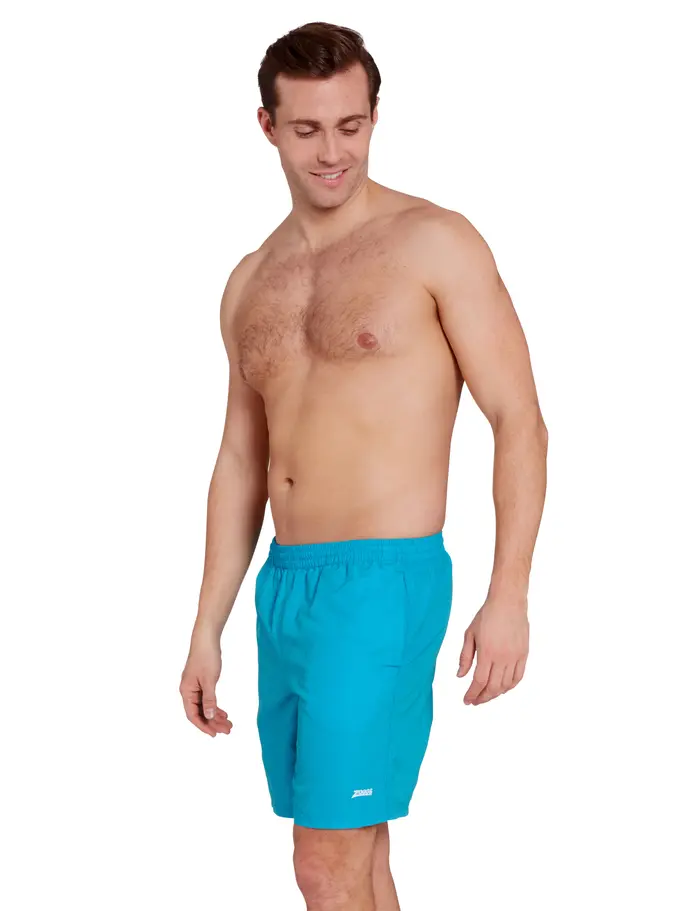 , view full size image of Front view of Product detail - Mens Penrith 17 Inch Shorts - Ecodura turquoise