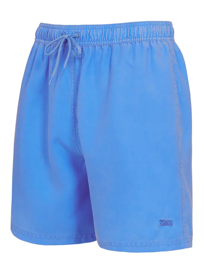 , view full size image of Front view of Product detail - Mens Mosman Washed 15 Inch Shorts Ecodura blue