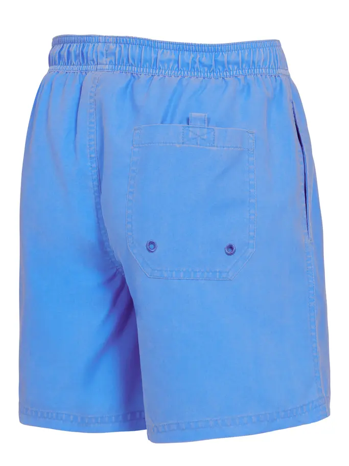 , view full size image of Front view of Product detail - Mens Mosman Washed 15 Inch Shorts Ecodura blue