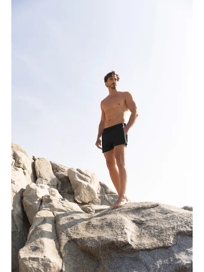 New, view full size image of Front view of Product detail - Mens Sunbay 13 inch Shorts black