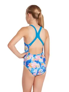 Display front view 2 of Product detail - Girls Aqua Pony Flyback Swimsuit AQPF