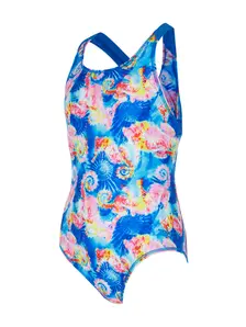 Display front view 4 of Product detail - Girls Aqua Pony Flyback Swimsuit AQPF