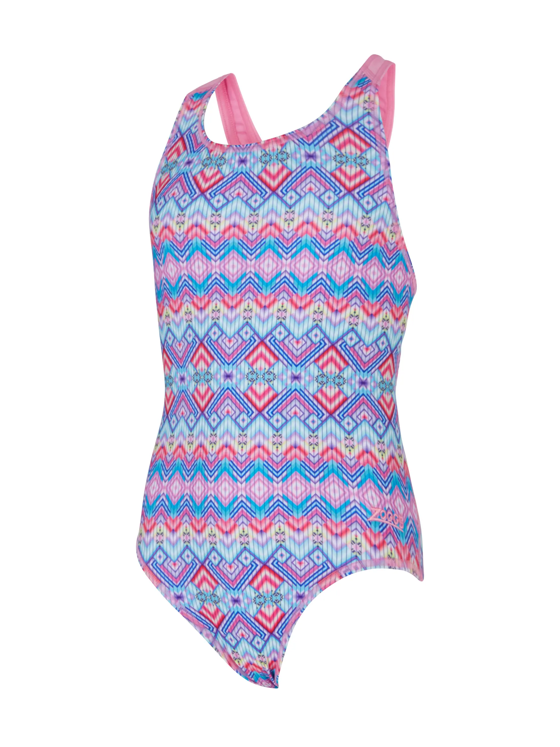 Sale,Clearance, view full size image of Front view of Product detail - Girls Festiva Flyback Swimsuit FESF