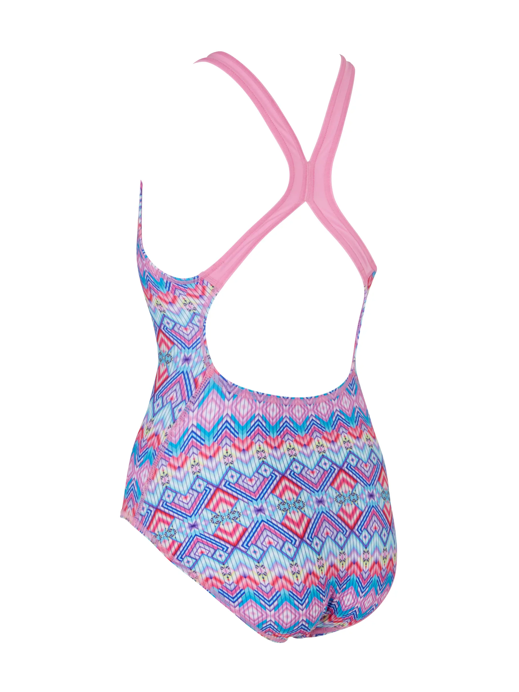 Sale,Clearance, view full size image of Front view of Product detail - Girls Festiva Flyback Swimsuit FESF