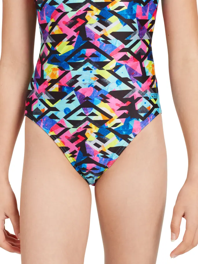 Out of Stock, voir image en taille réelle de la vue frontale de Product detail - Girls Neon Cracker Flyback One Piece NCRF