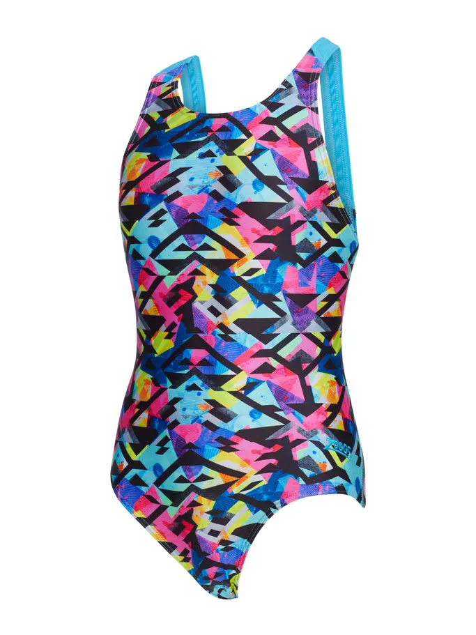 Out of Stock, voir image en taille réelle de la vue frontale de Product detail - Girls Neon Cracker Flyback One Piece NCRF