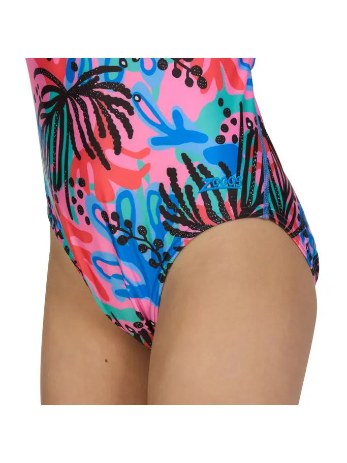 Sale, view full size image of Front view of Product detail - Junior Girls Sway Flyback Swimsuit SWAF
